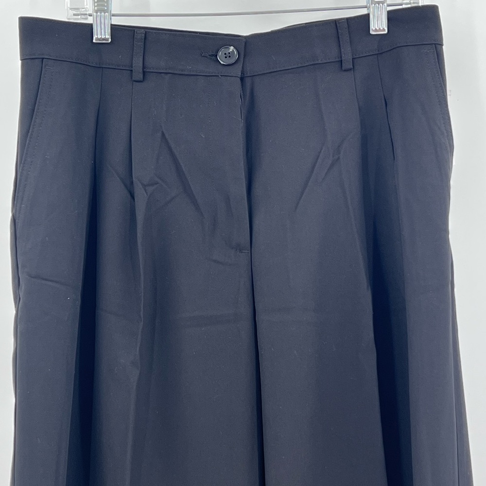 h&m black trousers pleated women new black size 10 - Picture 4 of 11